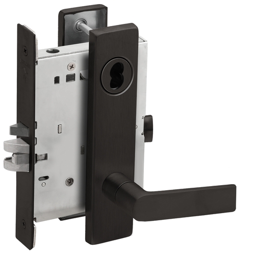 Mortise Lock Flat Black Coated