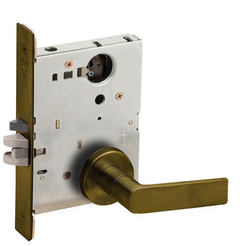 Mortise Lock Satin Brass Blackened Satin Relieved Clear Coated