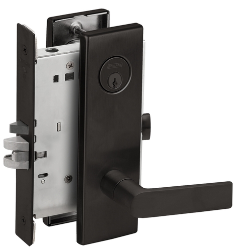 Mortise Lock Flat Black Coated