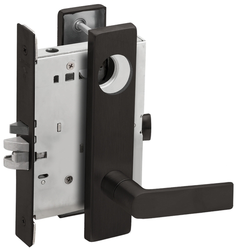 Mortise Lock Flat Black Coated