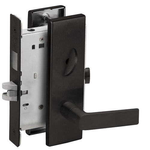 Mortise Lock Flat Black Coated