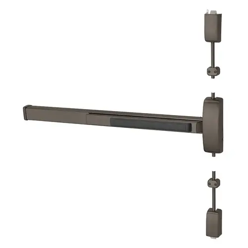 Surface Vertical Rod Exit Devices Dark Oxidized Satin Bronze Oil Rubbed