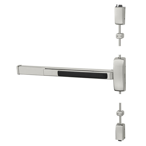 Surface Vertical Rod Exit Devices Satin Stainless Steel