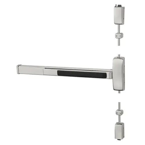 Surface Vertical Rod Exit Device Satin Stainless Steel