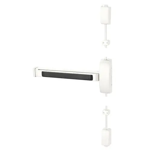 Surface Vertical Rod Exit Device White Suede Powder Coat