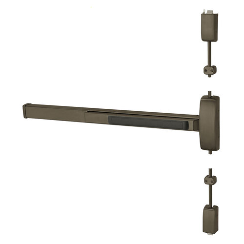 Surface Vertical Rod Exit Devices Dark Oxidized Bronze