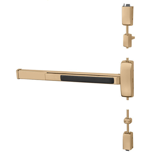 Surface Vertical Rod Exit Devices Bright Bronze Clear Coated