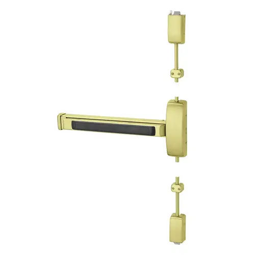 Surface Vertical Rod Exit Device Satin Brass