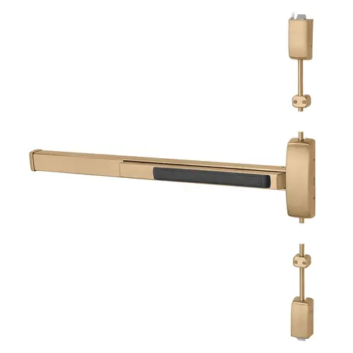 Surface Vertical Rod Exit Devices Bright Bronze Clear Coated