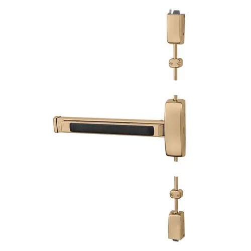 Surface Vertical Rod Exit Devices Bright Bronze Clear Coated