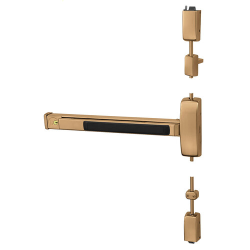 Surface Vertical Rod Exit Device Satin Bronze Clear Coated