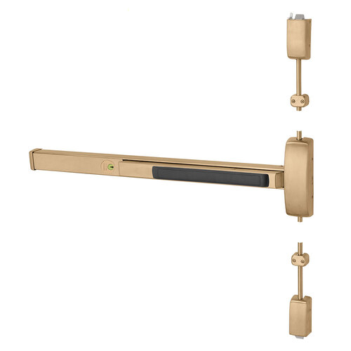 Surface Vertical Rod Exit Device Bright Bronze Clear Coated