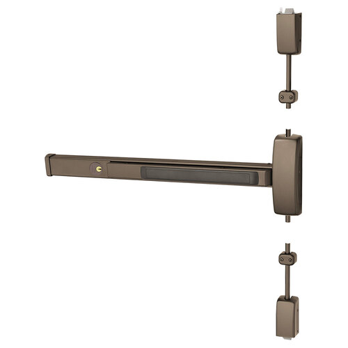 Surface Vertical Rod Exit Device Dark Oxidized Satin Bronze Oil Rubbed