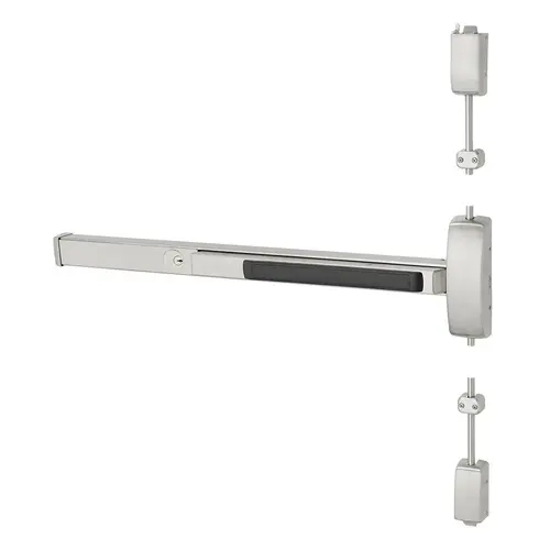 Surface Vertical Rod Exit Device Satin Stainless Steel