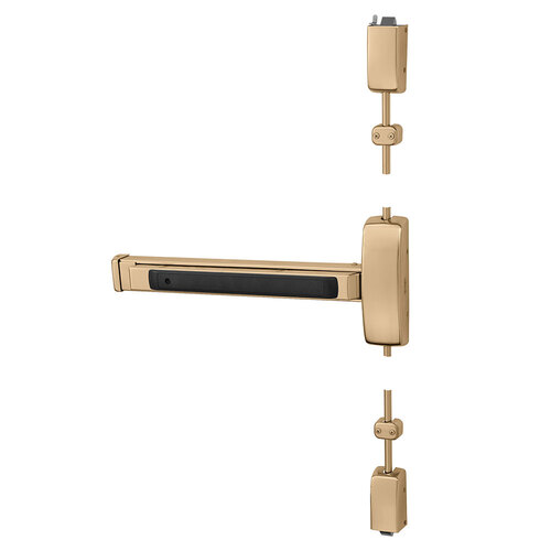 Surface Vertical Rod Exit Devices Bright Bronze Clear Coated