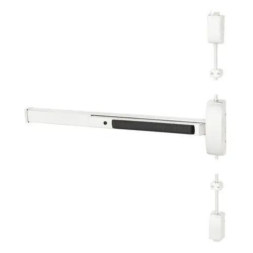 Surface Vertical Rod Exit Devices White Suede Powder Coat