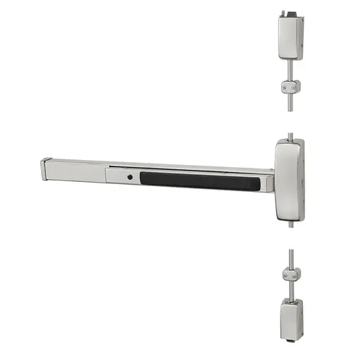 Surface Vertical Rod Exit Devices Satin Stainless Steel