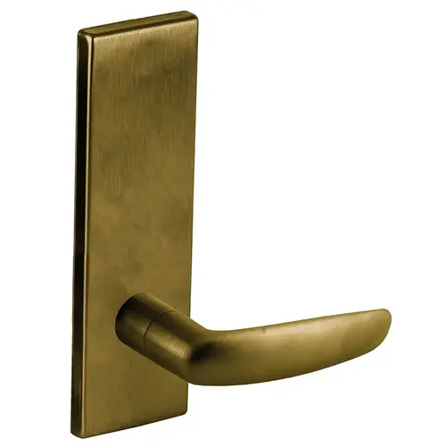 Lock Mortise Trim Set Satin Brass Blackened Satin Relieved Clear Coated