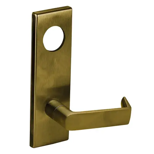 Lock Mortise Trim Set Satin Brass Blackened Satin Relieved Clear Coated