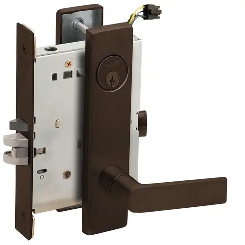 Lock Electric Mortise Lock Dark Oxidized Satin Bronze Oil Rubbed