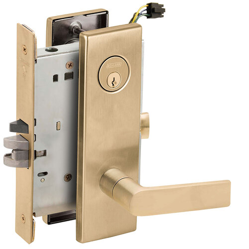 Lock Electric Mortise Lock Satin Brass