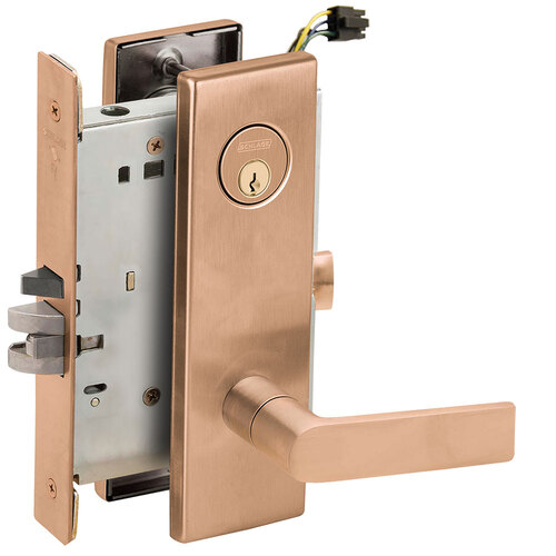 Lock Electric Mortise Lock Satin Bronze Clear Coated