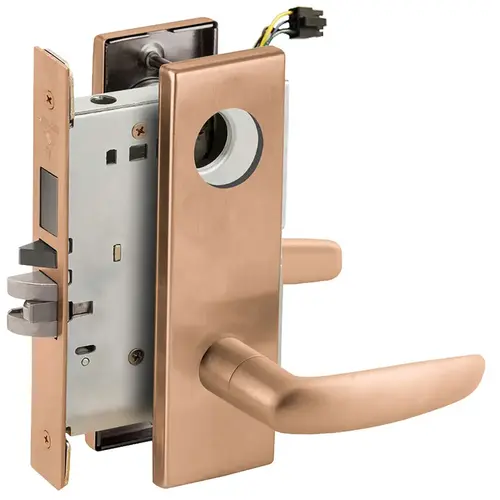 Lock Electric Mortise Lock Satin Bronze Clear Coated