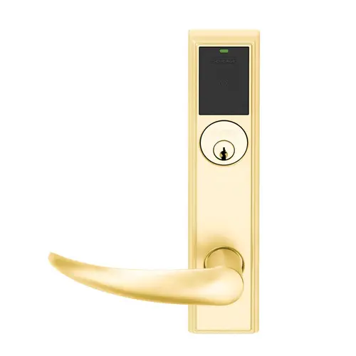 Wireless Mortise Lock Bright Brass