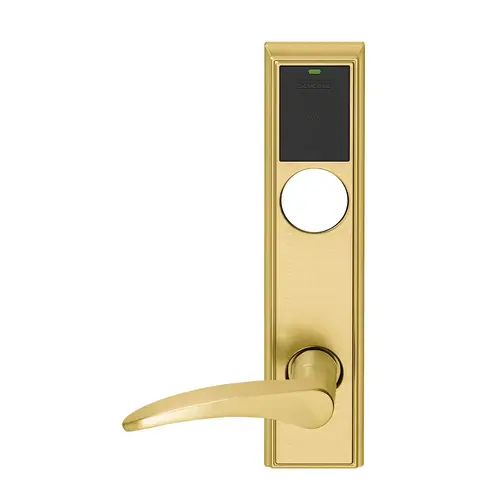 Wireless Mortise Lock Bright Brass