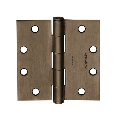 Hinge Satin Bronze Plated Blackened Satin Relieved CC