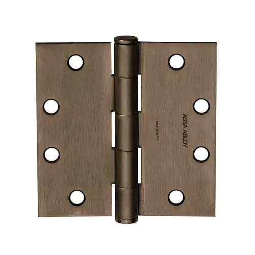 Hinge Satin Bronze Plated Blackened Satin Relieved CC