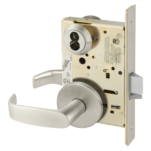 Manufacturing Mortise Lock Satin Nickel Plated Clear Coated