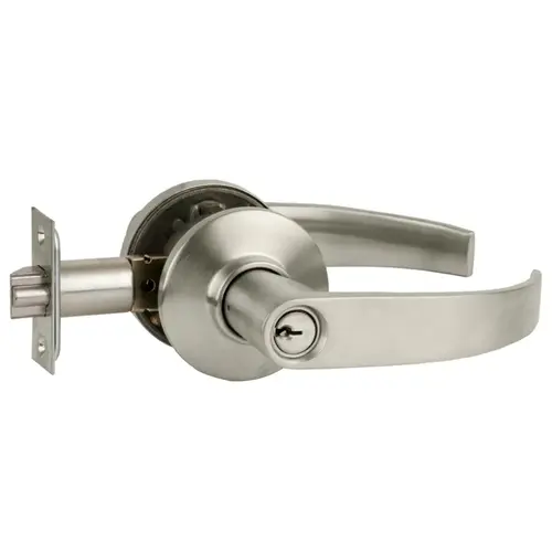 S Series Entry C Keyway Neptune with 16-203 Latch 10-001 Strike Satin Nickel Finish