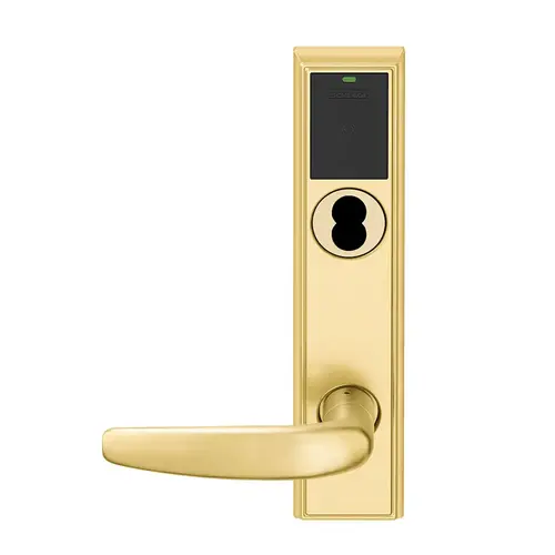 Wireless Mortise Lock Bright Brass