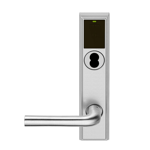 Wireless Mortise Lock Satin Chrome Antimicrobial Coated