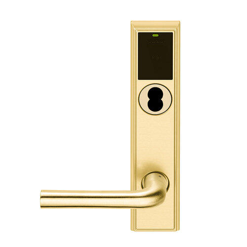 Wireless Mortise Lock Bright Brass