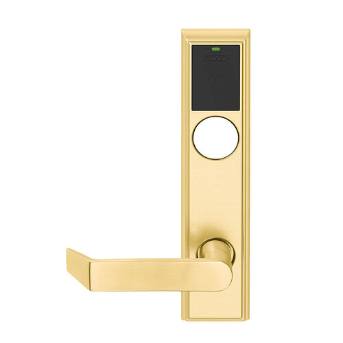 Wireless Mortise Lock Bright Brass