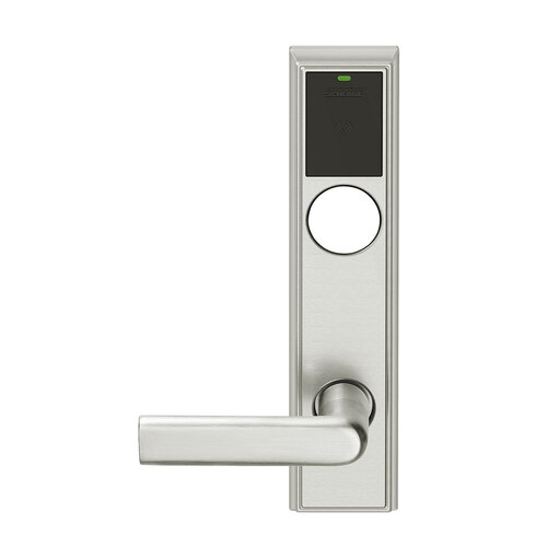 Wireless Mortise Lock Satin Nickel Plated Clear Coated