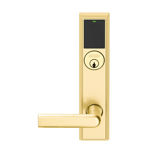 Wireless Mortise Lock Bright Brass