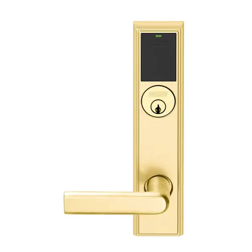 Wireless Mortise Lock Bright Brass