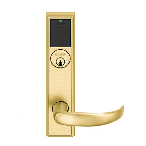 Wireless Mortise Lock Bright Brass