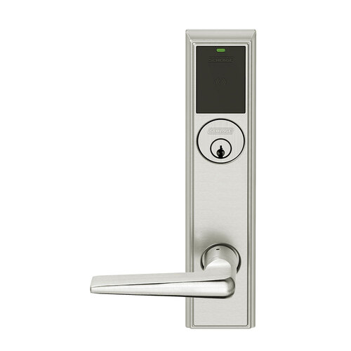 Wireless Mortise Lock Satin Nickel Plated Clear Coated