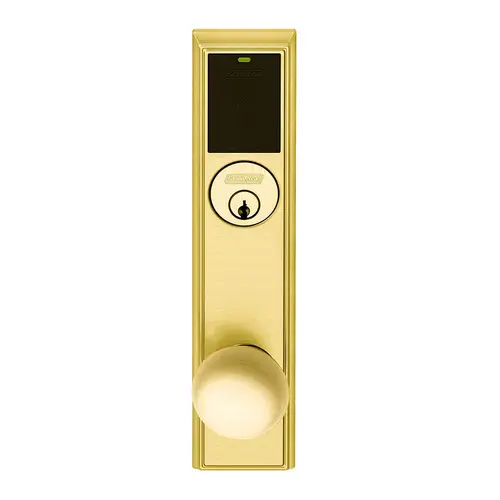 Wireless Mortise Lock Bright Brass