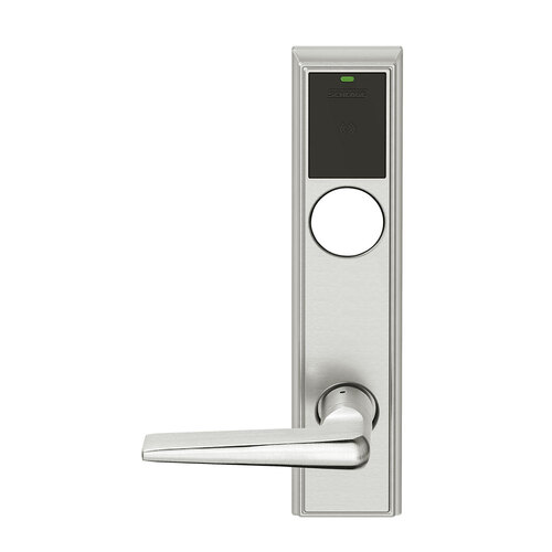 Wireless Mortise Lock Satin Nickel Plated Clear Coated