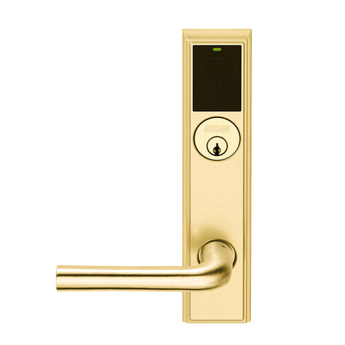 Wireless Mortise Lock Bright Brass