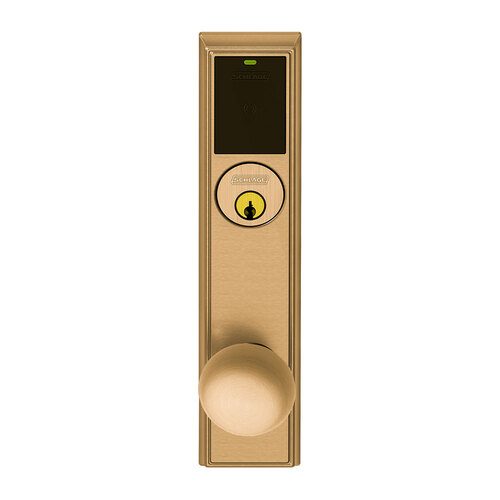 Wireless Mortise Lock Satin Bronze Clear Coated