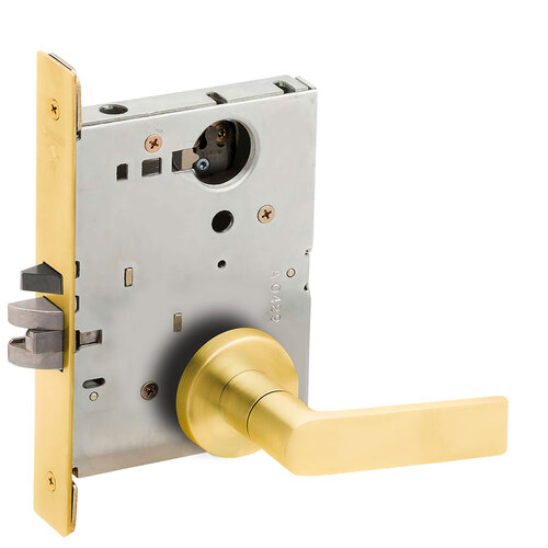 Mortise Lock Bright Brass