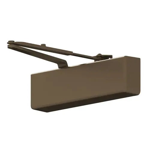 Heavy Duty Surface Door Closer with Spring and Stop Arm Dark Bronze Finish