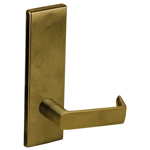 Lock Mortise Trim Set Satin Brass Blackened Satin Relieved Clear Coated