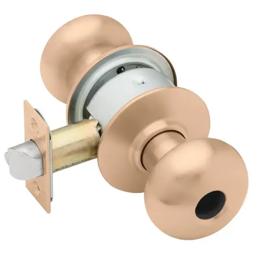 Lock Cylindrical Lock Satin Bronze Clear Coated